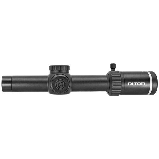 Riton X3 Tactix 1-8x24 SFP Illuminated OT Riflescope has a 30mm tube